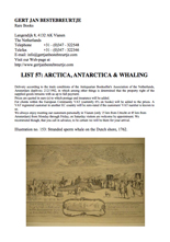 List 57 - Arctica, Antarctica & Whaling List 57 - Arctica, Antarctica & Whaling
