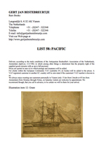 List 58 - Pacific Voyages & Exploration List 58 - Pacific Voyages & Exploration