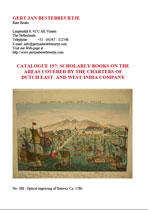 Catalogue 157 - Scholarly books on the Dutch East- & West-India Company Catalogue 157 - Scholarly books on the Dutch East- & West-India Company