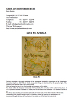 List 54 - Africa