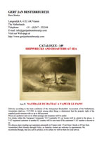Catalogue 149 - Shipwrecks and disasters at sea Catalogue 149 - Shipwrecks and disasters at sea