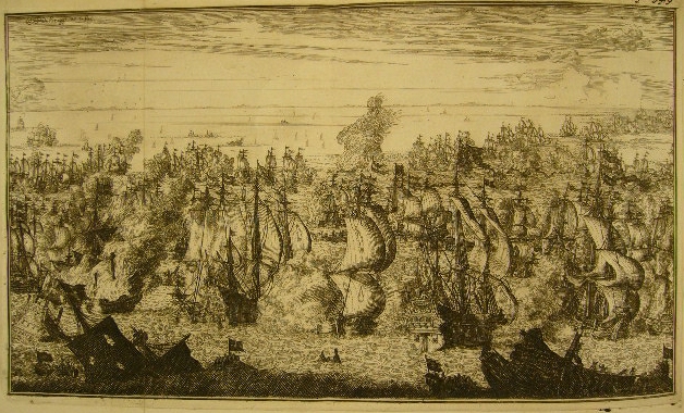 BOSCH, LAMBERT VAN DEN. - Leeven en daaden der doorluchtigste zee-helden, beginnende met de tocht na Damiaten, voorgevallen in den jare 1217 en eindigende met den beroemden admirael M.A. de Ruyter. Vertoonende alle de voornaemste zeedaden die de Hollanders en Zeelanders etc. van haer begin aen loffelijck tegens hun vyanden verricht hebben, nevens veel vreemde voorvallen, dappere heldedaden, stoutmoedige bestieringen, en swaere zee-slagen, etc. Naeukeirigh, uyt veele geloofwaerdige schriften, en authentijcke stucken, by een gebracht, en beschreven.