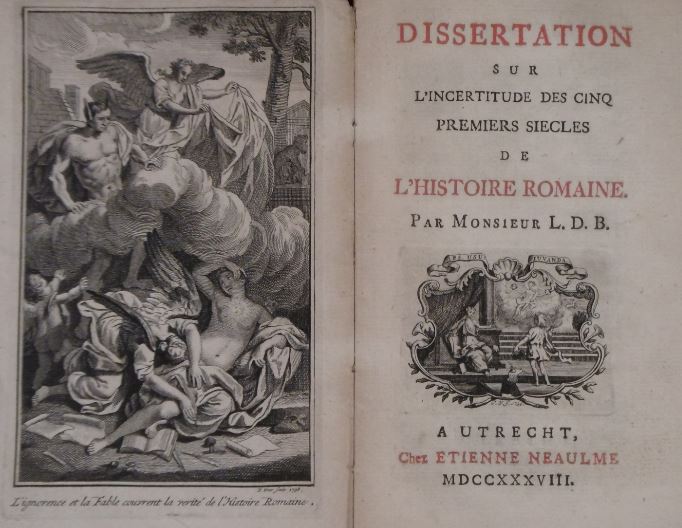 BEAUFORT, Louis de. - Dissertation sur l'incertitude des cinq premiers siecles de l'histoire romaine.