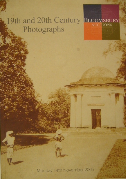 BLOOMSBURY. - Catalogue of 19th and 20th century photographs. To be sold by auction.