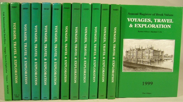 COLE, Michael. (Ed.). - International rare book prices. Voyages, travel & exploration. Volume I-XIII.