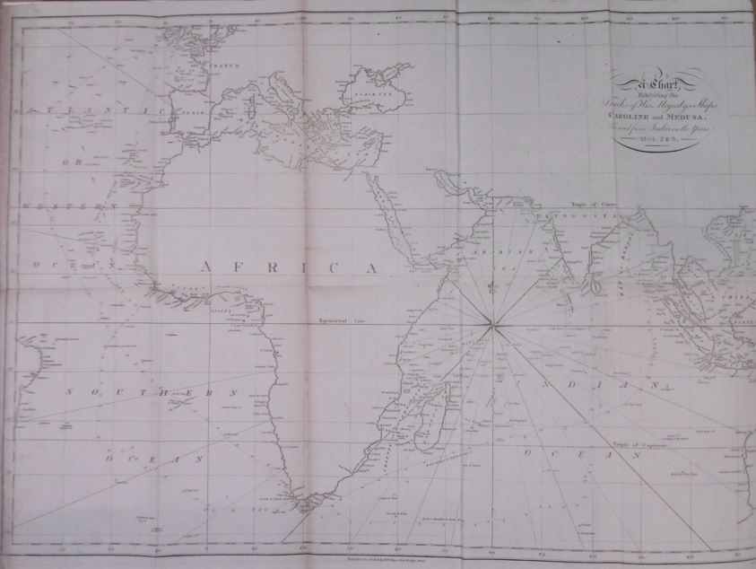(JOHNSON, James). - An account of a voyage to India, China, &c. in His Majestys Ship Caroline, performed in the years 1803-4-5, interspersed with descriptive sketches and cursory remarks. By an Officer of the Caroline.