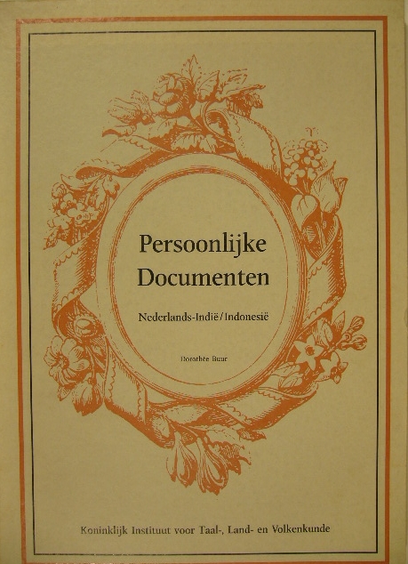 BUUR, Dorothe. - Persoonlijke documenten. Nederlands-Indi/Indonesi. Keuze-bibliografie.