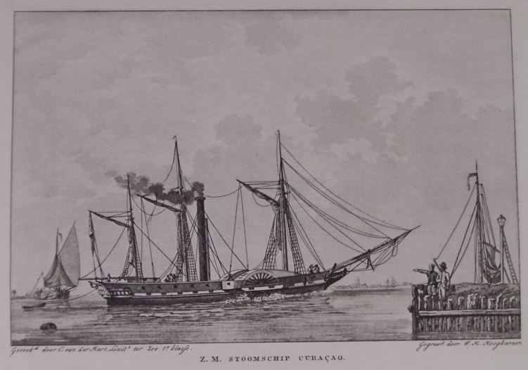 NOUHUYS, Jan Willem van. - De eerste Nederlandsche transatlantische stoomvaart in 1827 van Zr.Ms Stoompakket Curaao.