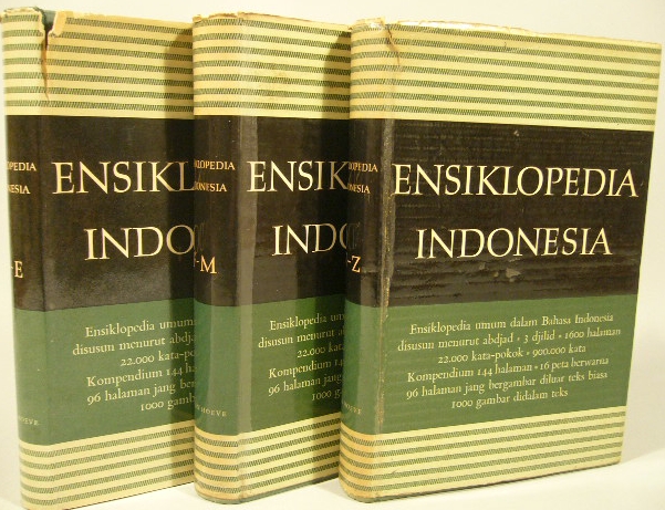  - ENSIKLOPEDIA INDONESIA. (Ed. T.S.G. Mulia &  K.A.H. Hidding).